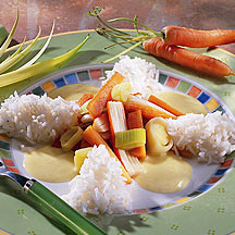 recette Fondue de légumes au surimi