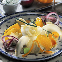recette Salade d'endive aux trois fruits